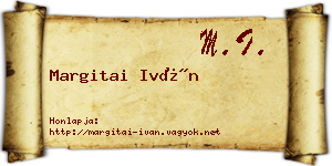 Margitai Iván névjegykártya